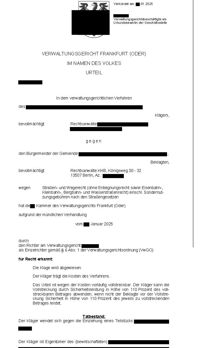 Verwaltungsklage Notarhaftung